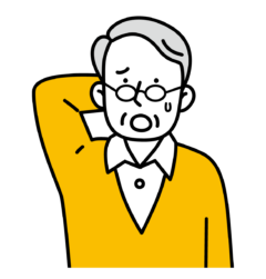 困った男性